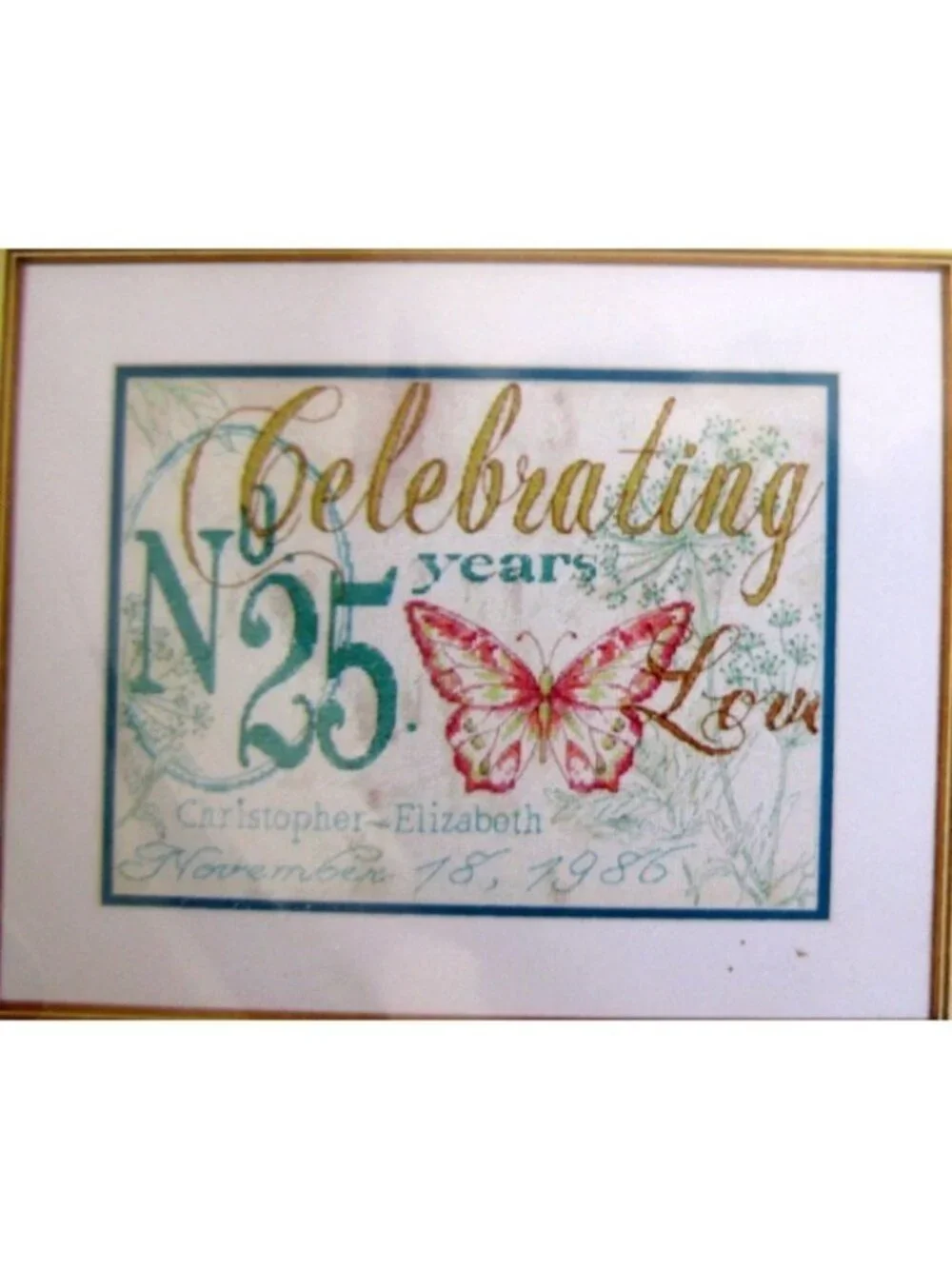 Cross Stitch Kit Dimensions Celebrating Anniversary Record Count Wedding 7073808